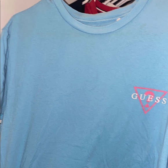 Guess Blue Short Sleeve Tee Casual - Picture 1 of 3